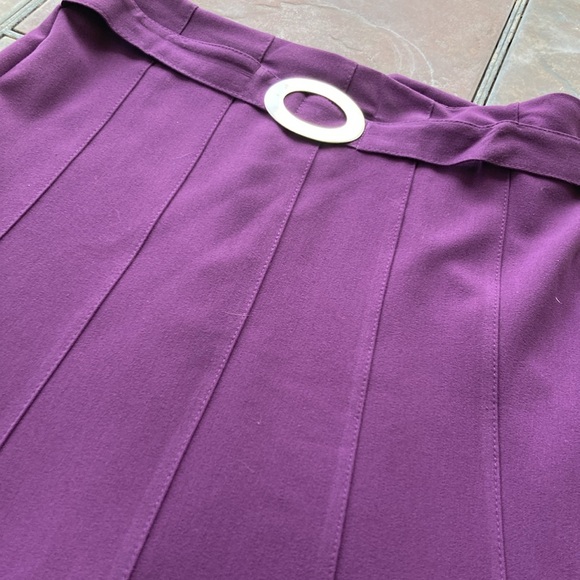 Purple A-line skirt - Picture 7 of 7